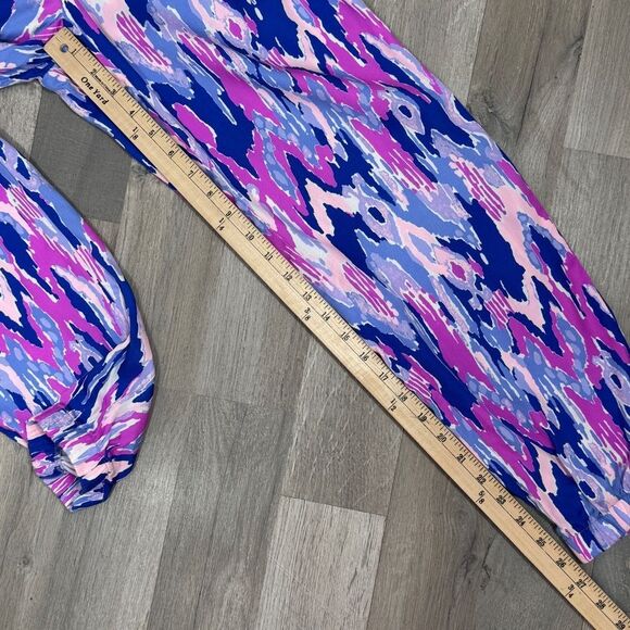 Lilly Pulitzer Amethyst One Too Many Saffron Jogger Pants Purple Pink 2 - Picture 13 of 14